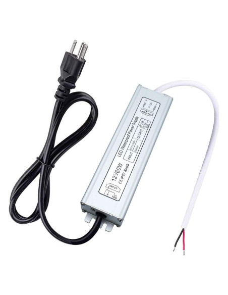 Fuente de Alimentación LED inShareplus 60W IP67 12V 5A