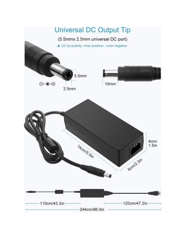Adaptador de Corriente ALITOVE 36V 4A 144W AC/DC 100-240V