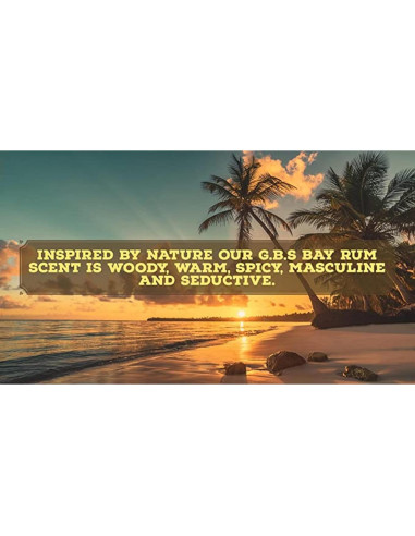 Jabón de Afeitar Natural G.B.S Bay Rum 100g - Espuma Rica