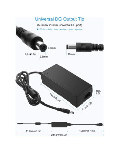 Adaptador de Fuente de Poder ALITOVE 24V 6A 144W DC 2