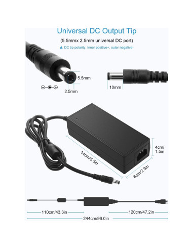 Adaptador de Fuente de Poder ALITOVE 24V 6A 144W DC