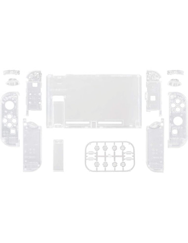 Carcasa de Reemplazo eXtremeRate para Nintendo Switch - Transparente