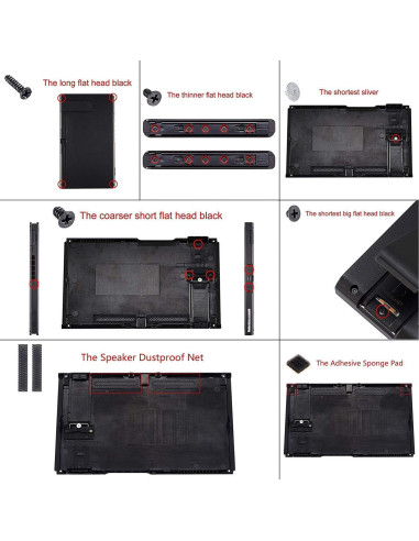 Carcasa de Reemplazo eXtremeRate para Nintendo Switch - Transparente