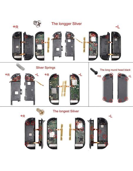 Carcasa de Reemplazo eXtremeRate para Nintendo Switch - Transparente