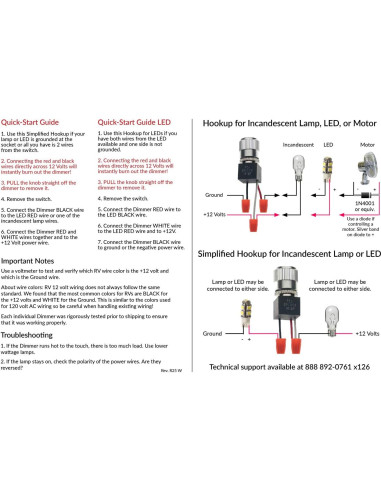 Atenuador 12V PCA Electronics para LED y Halógeno - Negro
