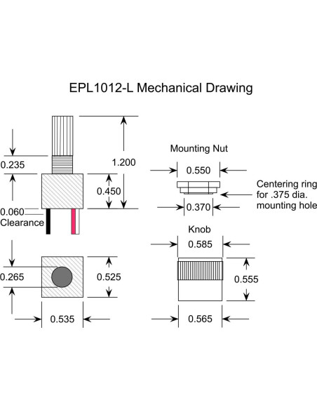 Atenuador 12V PCA Electronics para LED y Halógeno - Negro