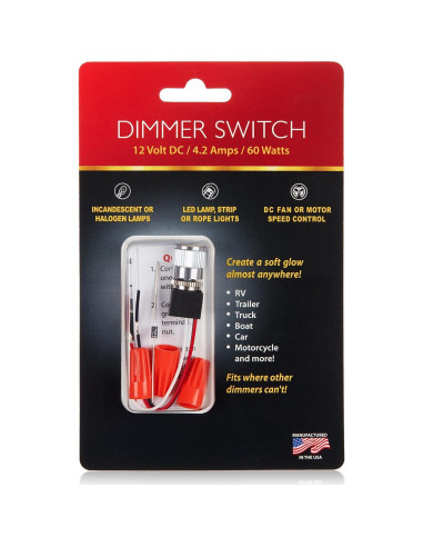 Atenuador 12V PCA Electronics para LED y Halógeno - Negro