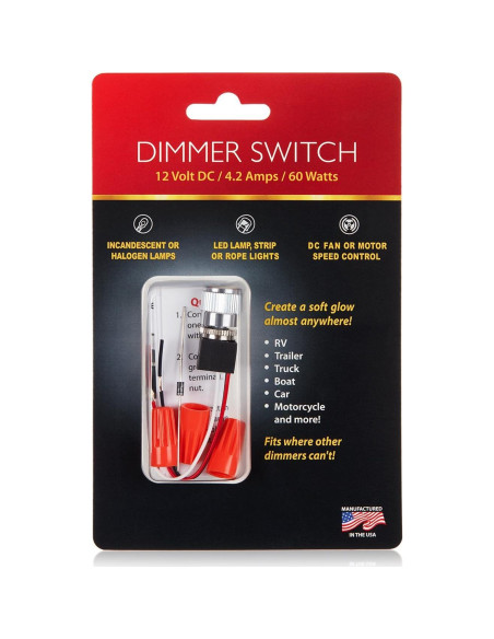 Atenuador 12V PCA Electronics para LED y Halógeno - Negro