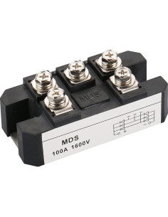 Rectificador de Puente Baomain MDS-100A 100A 1600V 5 Terminales 2