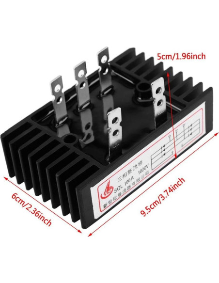 Rectificador de puente de diodo Hilitand SQL100A 100A 1600V