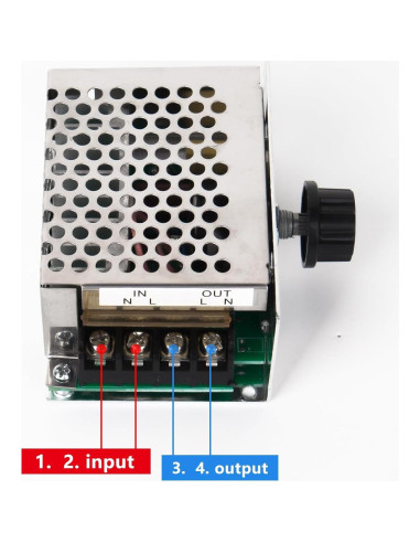 Regulador de Voltaje AC 4000W TJQ 10-220V Controlador
