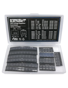 Surtido Reguladores de Voltaje SMD 5V a 15V 90 pcs Interstellar