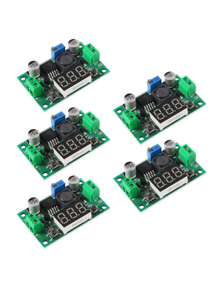 5 Pack Regulador de Voltaje LM2596 AITRIP DC-DC Ajustable