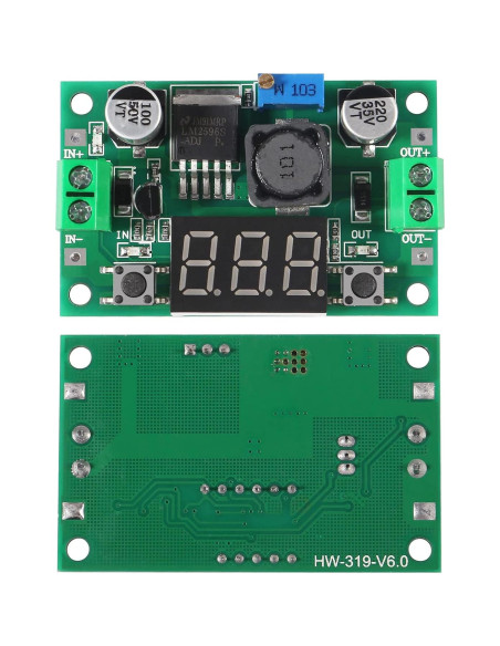 5 Pack Regulador de Voltaje LM2596 AITRIP DC-DC Ajustable