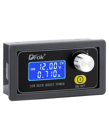 Convertidor Drok Buck Boost 5-30V a 0.6-30V 35W LCD