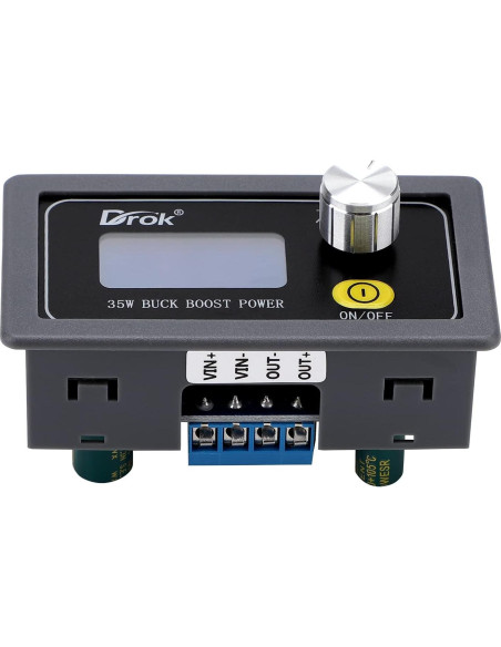 Convertidor Drok Buck Boost 5-30V a 0.6-30V 35W LCD
