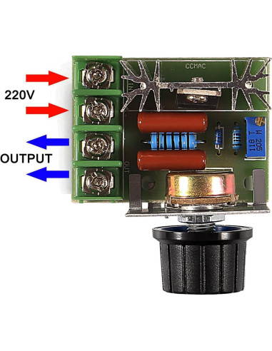 Módulo Control Velocidad Motor AC Sipytoph 2000W 50-220V