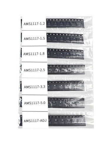 Kits Reguladores Voltaje SMD AMS1117 7 Valores 70 Pcs