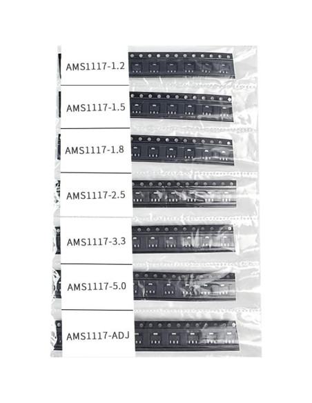 Kits Reguladores Voltaje SMD AMS1117 7 Valores 70 Pcs