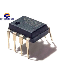 Amplificador Operacional JFET TL072CP TI Bajo Ruido DIP-8 2