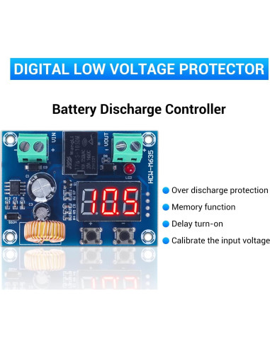 Controlador de Voltaje IS 12V-36V 20A Protección Batería 2 PCS