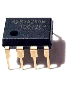 Amplificador Operacional TL072CP JFET Bajo Ruido DIP-8 (Paquete de 5)