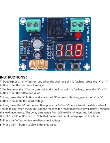 Controlador de Voltaje IS 12V-36V 20A Protección Batería 2 PCS