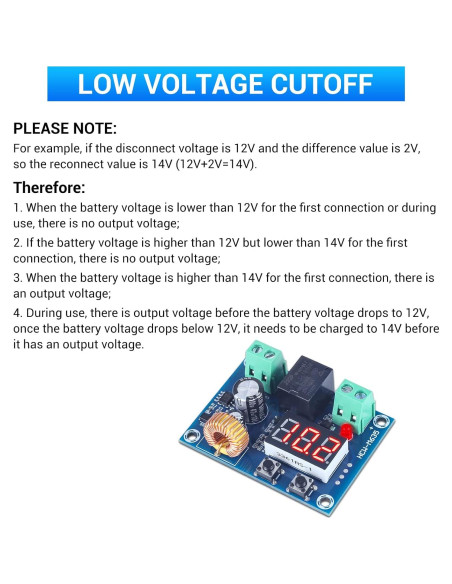 Controlador de Voltaje IS 12V-36V 20A Protección Batería 2 PCS