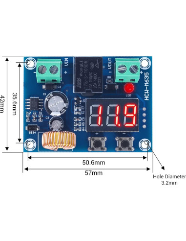 Controlador de Voltaje IS 12V-36V 20A Protección Batería 2 PCS