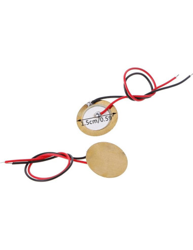 10 Piezas Buzzer Piezoeléctrico Cerámico 15mm HYROOY