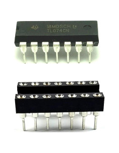 Amplificador Operacional Cuádruple TL074CN TI - Bajo Ruido 15 Unidades