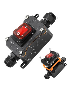 Interruptor de Cable a Prueba de Agua IP67 KarlKers DPST 20A