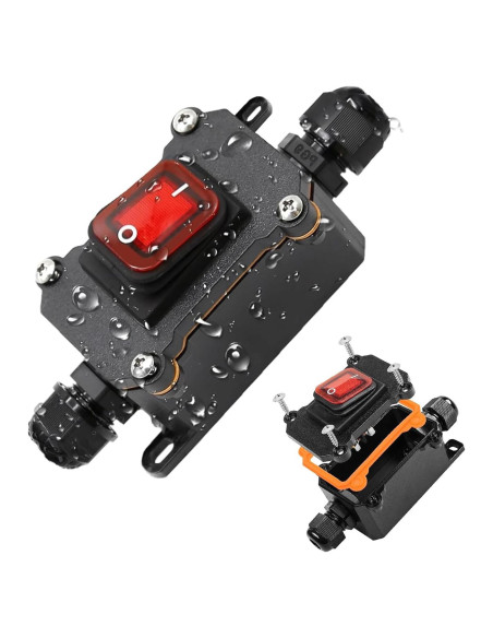 Interruptor de Cable a Prueba de Agua IP67 KarlKers DPST 20A