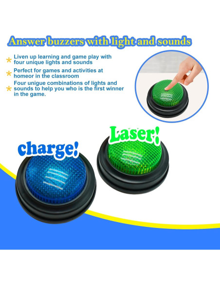 Paquete de 2 Timbres de Respuesta Gelabur para Juegos