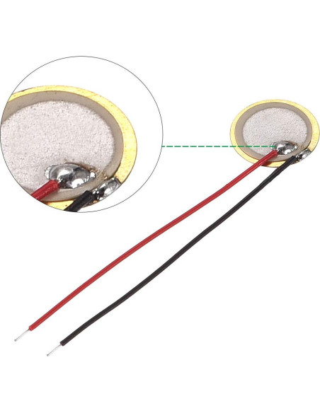 Discos Piezoeléctricos uxcell 10mm para Guitarras Acústicas - 10 Pcs