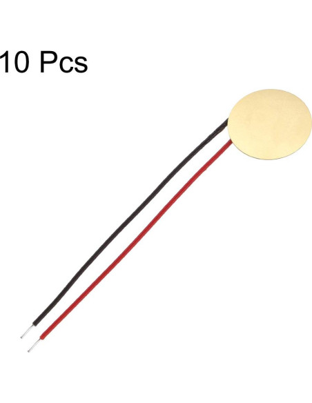 Discos Piezoeléctricos uxcell 10mm para Guitarras Acústicas - 10 Pcs