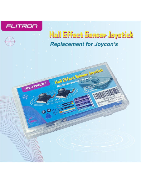Joystick de Efecto Hall Flitron para Joycon Switch - Kit Completo