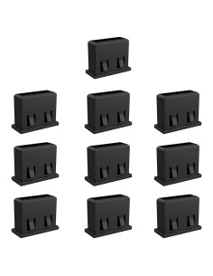 10 Pcs Tapón de Seguridad USB-A Femenino WXZRLIU Negro