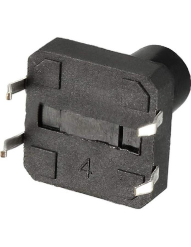 Interruptor Táctil Momentáneo uxcell 4 Pines 12x12x13mm 13PCS