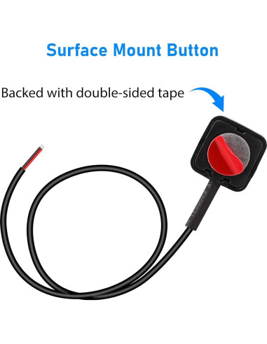 Interruptor Momentáneo Linkstyle 10 Pcs 12V/24V Montaje Superficial