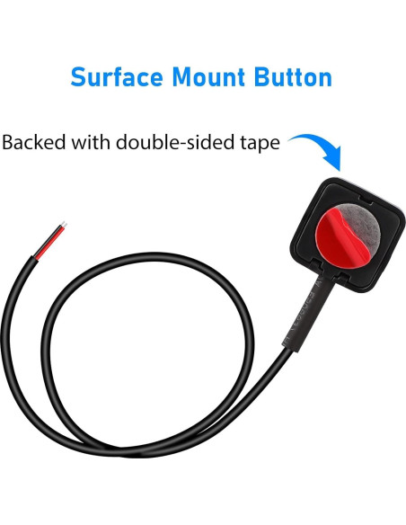 Interruptor Momentáneo Linkstyle 10 Pcs 12V/24V Montaje Superficial