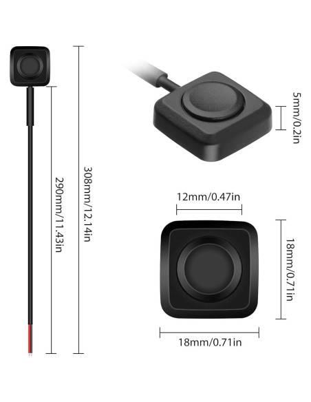 Interruptor Momentáneo Linkstyle 10 Pcs 12V/24V Montaje Superficial