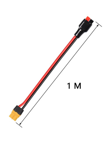 CERRXIAN Cable XT60 Hembra a Panel Solar 1m 30A 12AWG