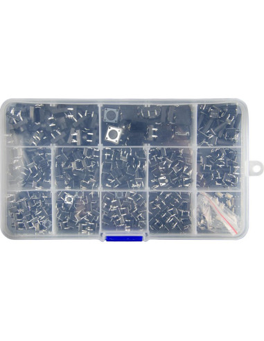 280 Piezas Interruptores de Botón Táctil 4 Pines XLX