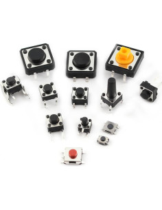 125 Pcs Micro Interruptores Táctiles KSOPUERT SMD y DIP 2