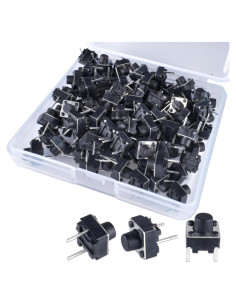 Interruptor Táctil 2 Pines 6x6 mm YOUFEN - 100 Pcs