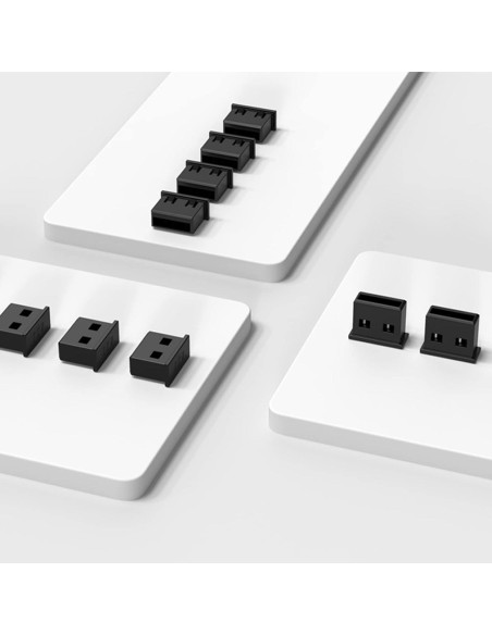 10 Pcs Tapón de Seguridad USB-A Femenino WXZRLIU Negro