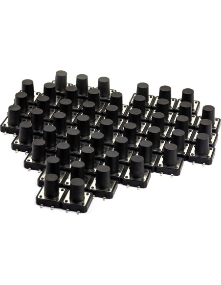 Interruptor Táctil SMD 4 Pin 12x12mm jujinglobal - Paquete 50 Pzas