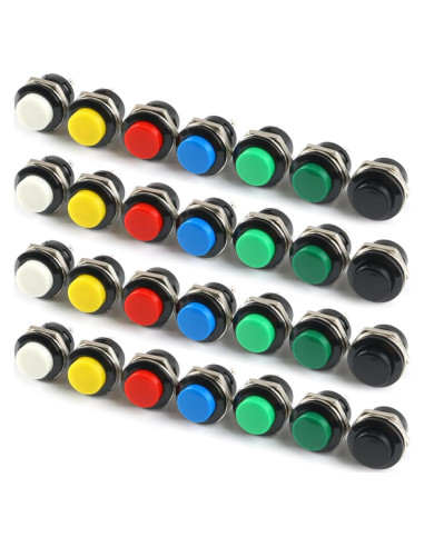 28 Piezas Botones de Presión 16MM EC Buying 7 Colores