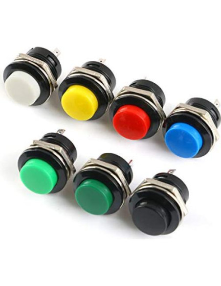 28 Piezas Botones de Presión 16MM EC Buying 7 Colores